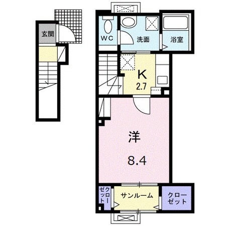 ラ・ルミエールの物件間取画像